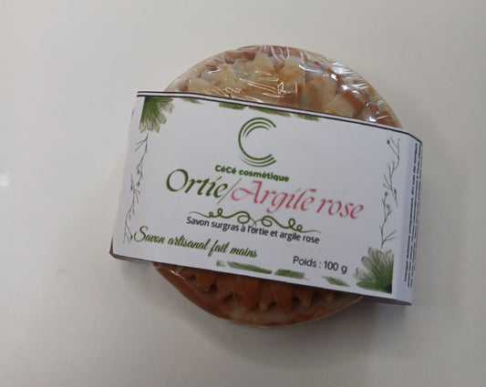Savon l'ortie/argile rose